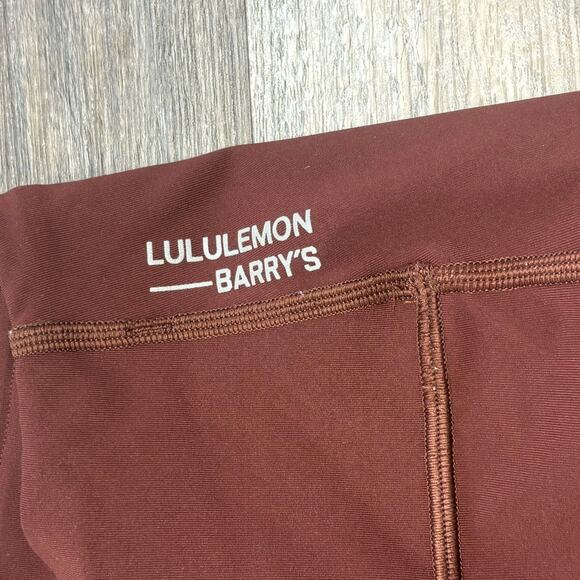 Lululemon Barrys Rusty Red Womens M Stronger As One Tight Mid Rise Leggings - Picture 4 of 10